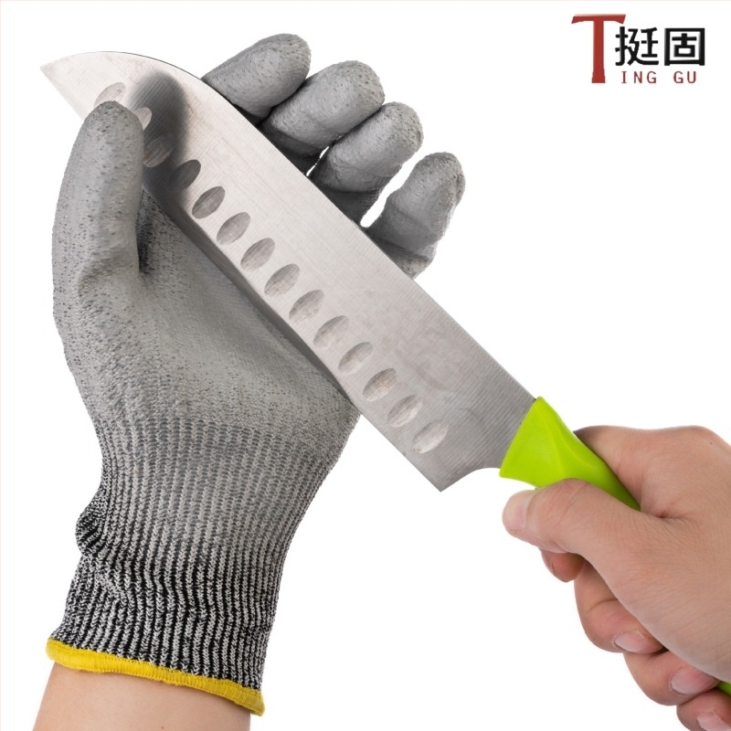 Rukavice za zaštitu od posjekotina s PVC premazom, razina 5, otporne na habanje i protuklizne, industrijske zaštite za rad u čeličanama i tvornicama stakla
