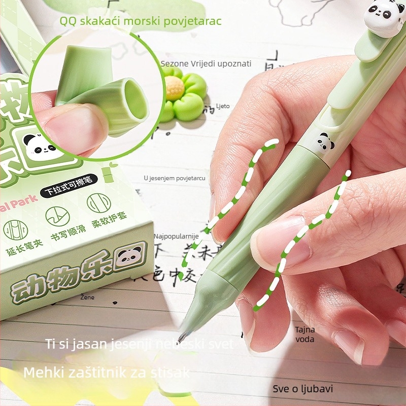 Pero s četkastim vrhom na pritisak, ST vrh, neizbrisivo, u kutiji — pogodno za pisanje, ispite, kaligrafiju, dnevnik