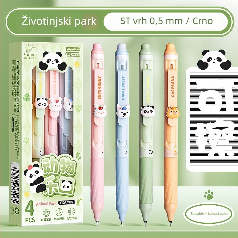 Pero s četkastim vrhom na pritisak, ST vrh, neizbrisivo, u kutiji — pogodno za pisanje, ispite, kaligrafiju, dnevnik