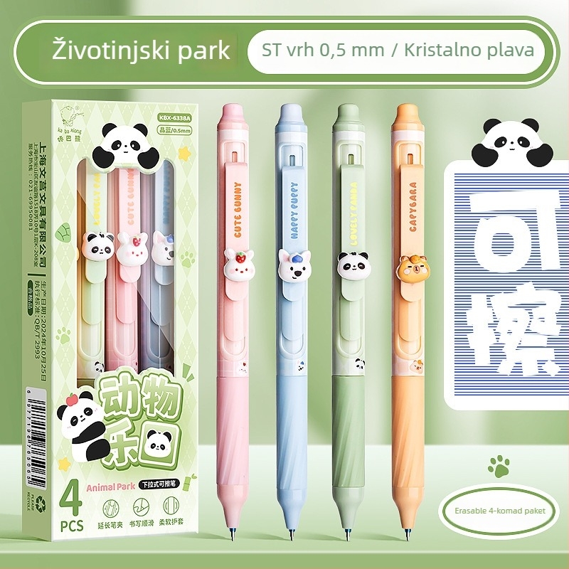 Pero s četkastim vrhom na pritisak, ST vrh, neizbrisivo, u kutiji — pogodno za pisanje, ispite, kaligrafiju, dnevnik