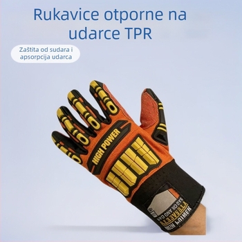 Industrijske rukavice s TPR protiv udara, protuklizne i otporne na habanje, sintetička guma