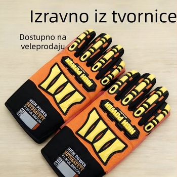Industrijske rukavice s TPR protiv udara, protuklizne i otporne na habanje, sintetička guma