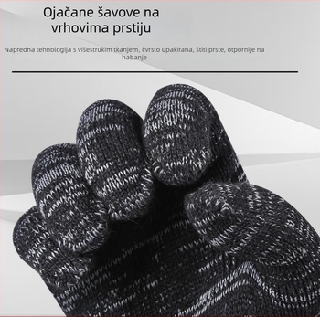 Rukavice od pamuk pređe — otporne na habanje, otporne na visoke temperature, otporne na rezanje, protuklizne, prozračne; težina 600 g