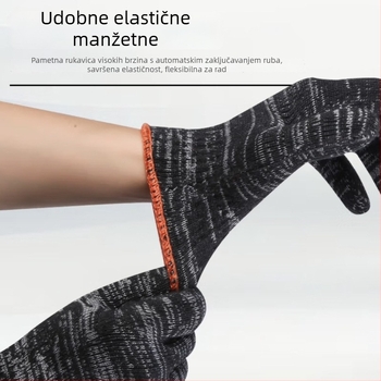 Rukavice od pamuk pređe — otporne na habanje, otporne na visoke temperature, otporne na rezanje, protuklizne, prozračne; težina 600 g