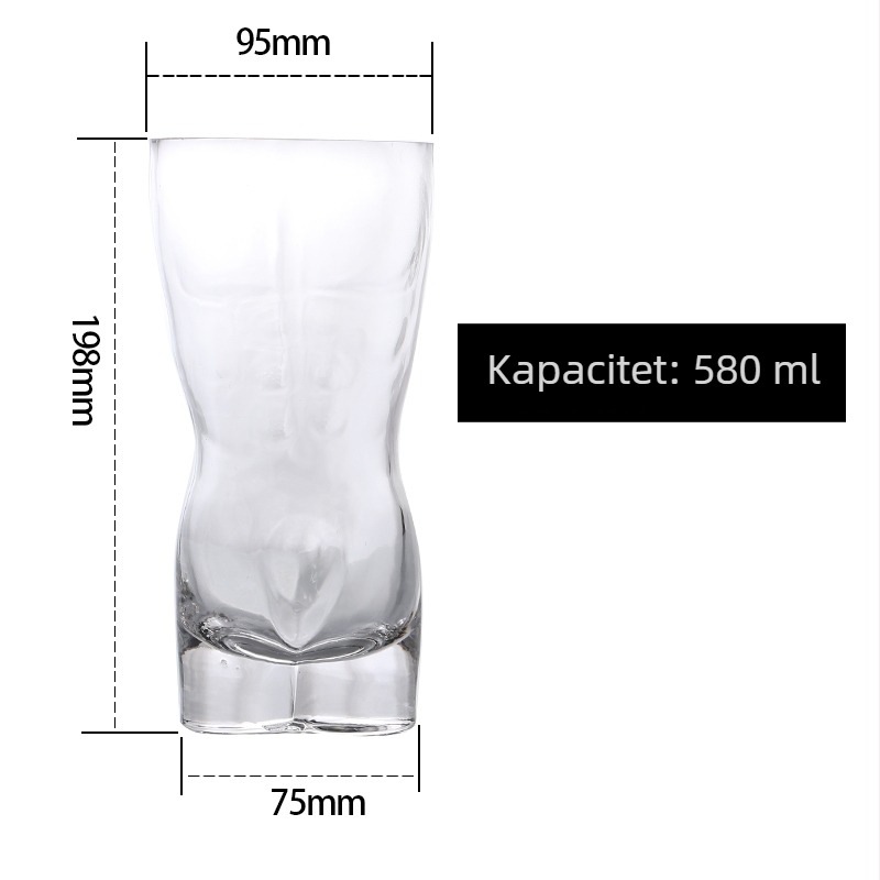 Čaša za vino od stakla, debelo staklo, velik kapacitet, za kućnu i barsku upotrebu