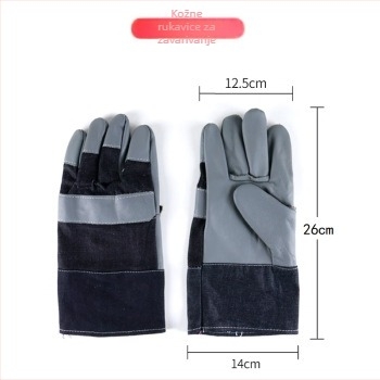 Shenggang rukavice za zavarivanje, otporne na habanje od teleće kože i platna, namijenjene za elektromično zavarivanje, popravke strojeva i metalurgiju
