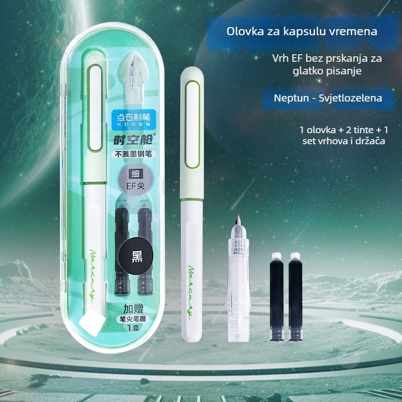 Touchstone olovka kapsula svemira, EF vrh, plastično kućište, sustain tinte u vrećici, kutija za pohranu