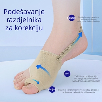 Gel korektor velikog prsta – zaštita prsta, materijal: guma i elastan, model BM–ft–HL06