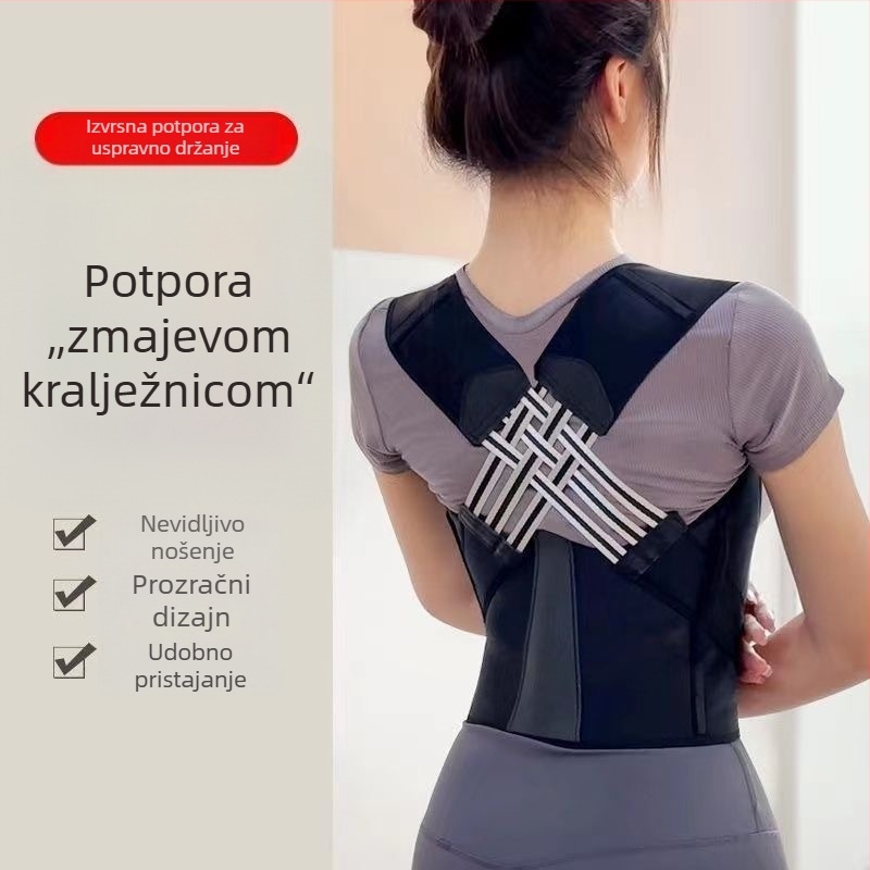 Nevidljivi korektor držanja za leđa – odrasli, unisex, prozračna podrška leđa