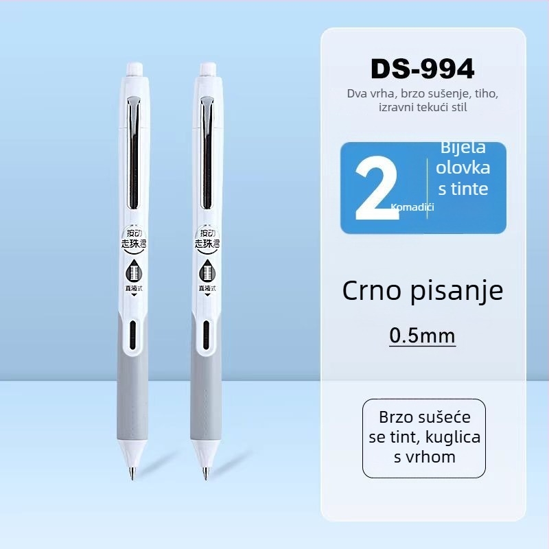 Dotted Stone DS-994 kuglični per, plastično kućište, vrh od nehrđajućeg čelika, nije izbrisivo