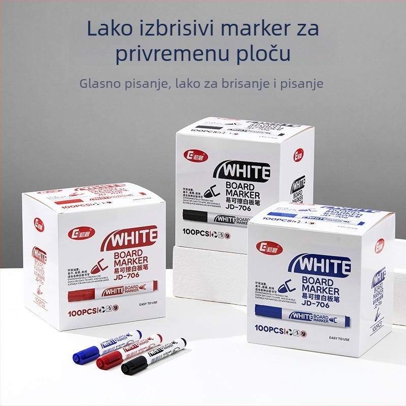 Early Morning JD-706 Plastični marker za bijelu ploču, podesiva širina linije, za ured, školu i učionicu