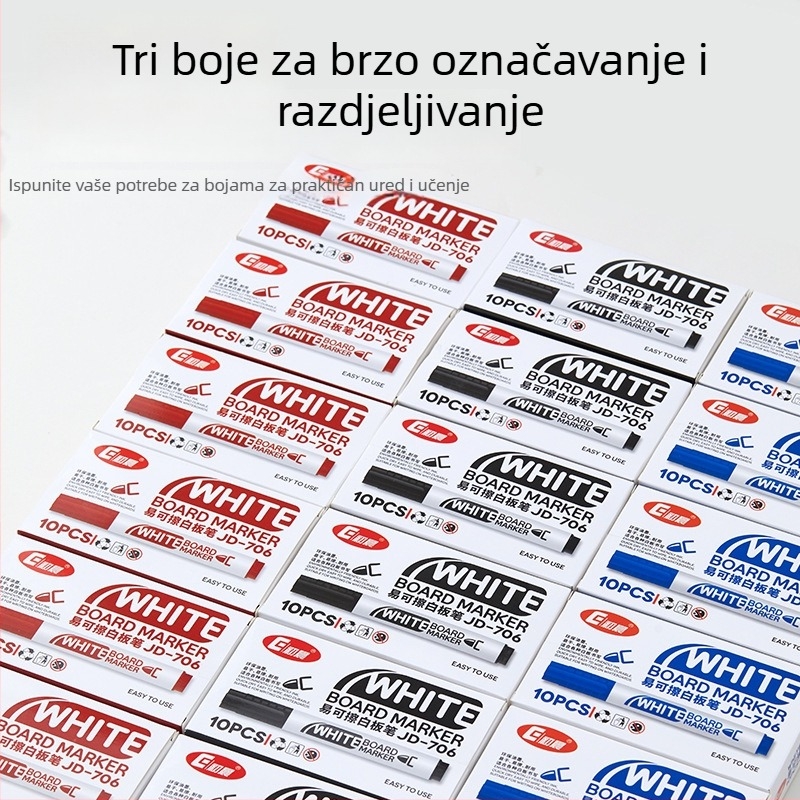 Early Morning JD-706 Plastični marker za bijelu ploču, podesiva širina linije, za ured, školu i učionicu