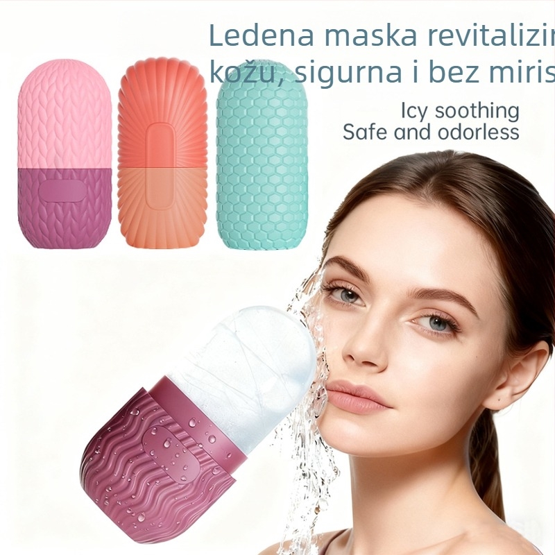 Silikonska ledena pločica za lice za hlađenje i masažu