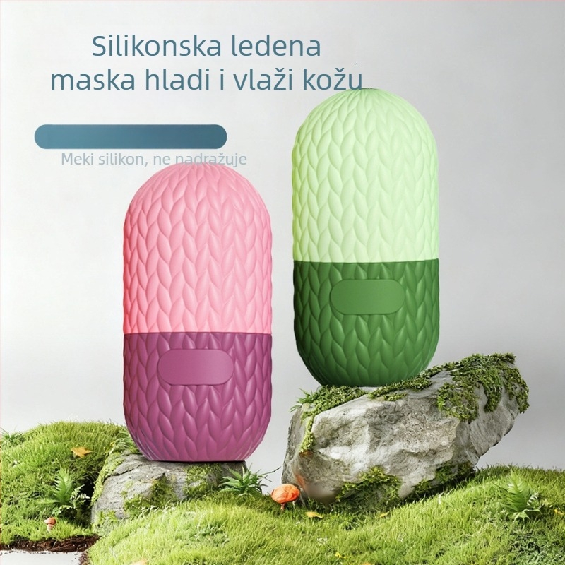 Silikonska ledena pločica za lice za hlađenje i masažu