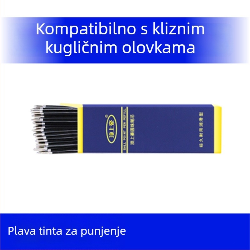 Nadomještna patrona kugličnog pera, na bazi ulja, tip potisni, 0,7 mm, model 1