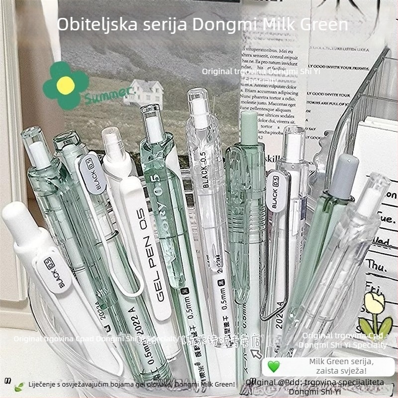 Pero s četkom, serija Dongmi Family Barrel, plastično kućište, vrh: drugi materijali