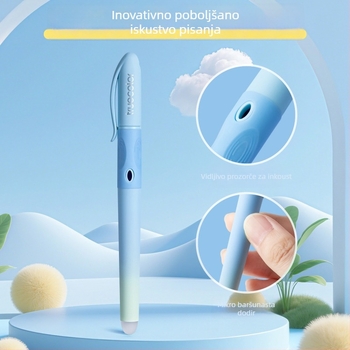 TrueColor izbrisivo pero za prvače, gradient boje, unisex, zamjenjiva vrećica s tintom (Sustav napajanja tintom: vrećica; Tijelo: plastika; Vrh: iridijski vrh; Model: uspravno pero; Prilagodba: dostupna)