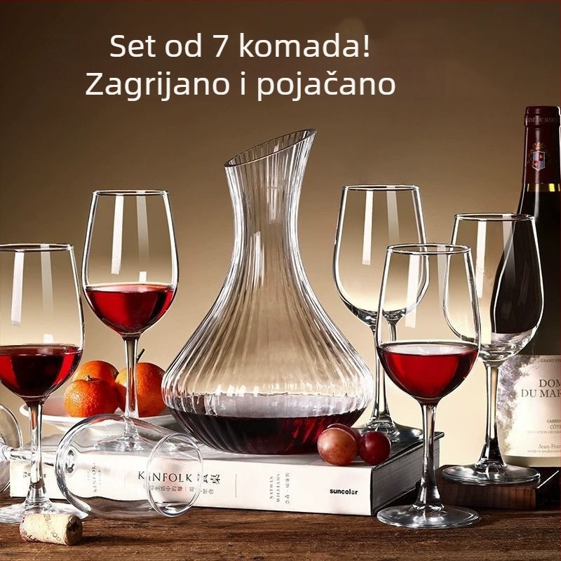 Set čaša za vino, kristalne čaše u europskom stilu, Novi kineski stil, predstavljen 2023