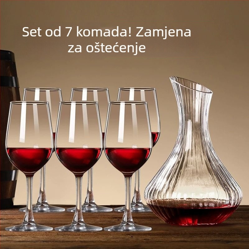 Set čaša za vino, kristalne čaše u europskom stilu, Novi kineski stil, predstavljen 2023