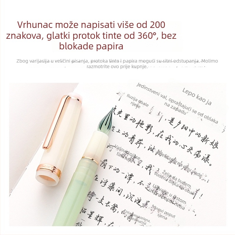 Stakleni vrh pera za dip pero, EF 0.38mm, Pick Ink