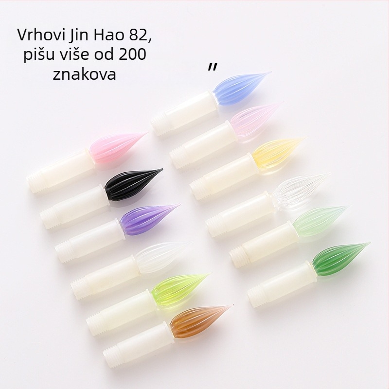 Stakleni vrh pera za dip pero, EF 0.38mm, Pick Ink