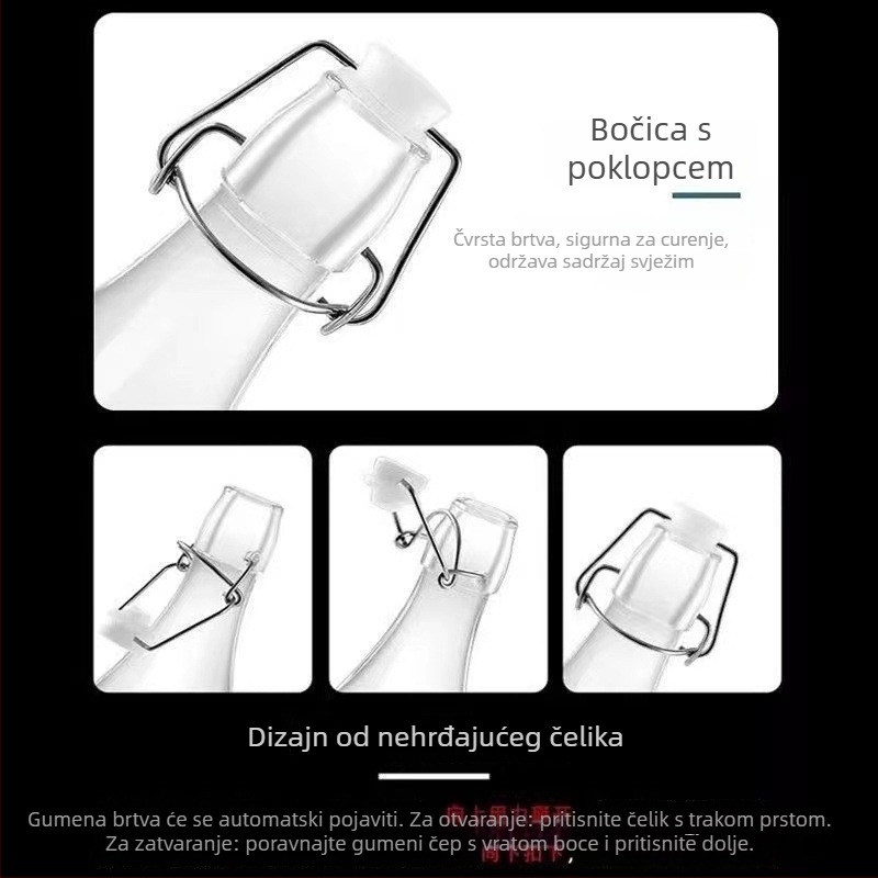 Yutian zatvorena staklena boca za vino — moderni minimalistički stil, jednokratno pakiranje, tiskani logotip, moguća privatna etiketa