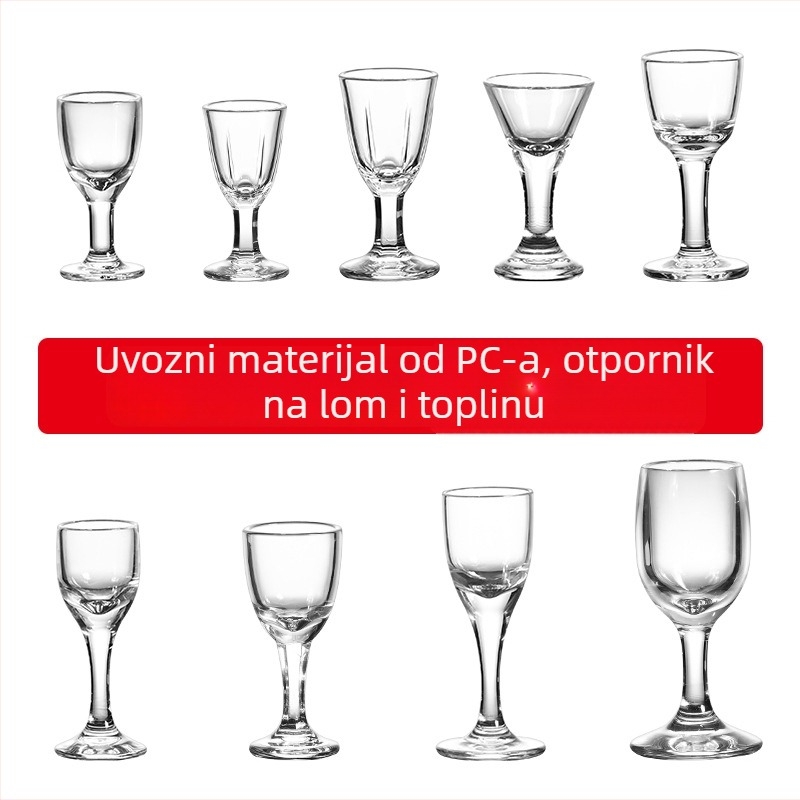 Prosperity plastična čašica za žestoko piće, 1–100 ml, premium kvaliteta, jednostavan stil