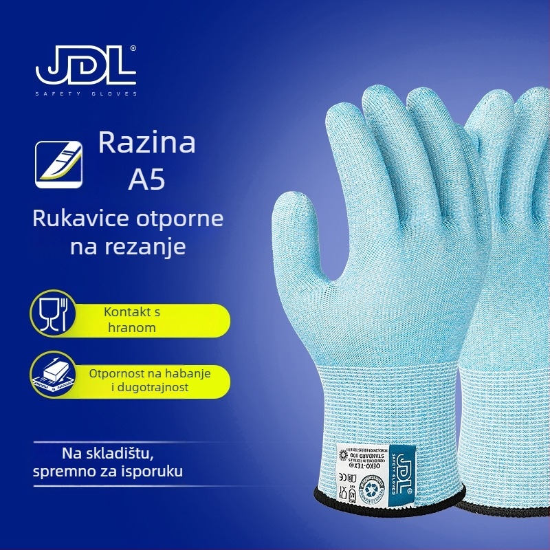Rukavice za rezanje Level 5 HPPE – zaštita od ogrebotina, rezanje stakla, vrtlarenje