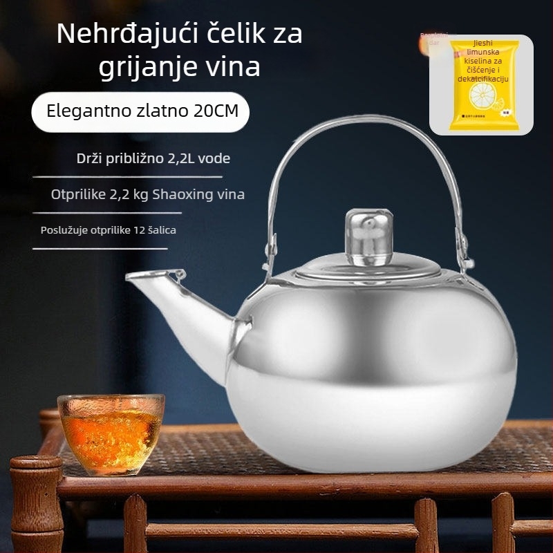 Lonac za zagrijavanje vina – kristalno staklo, moderan minimalistički stil, model YJ980662373227