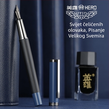 HERO 6192 pero – metalno kućište, rotacijski sustav dotoka tinte, iridijski vrh, logo otisnut