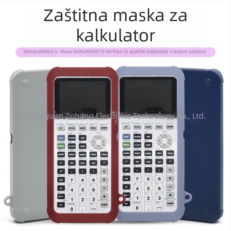 Silikonska zaštitna futrola za grafički kalkulator TI-84 Plus CE, protivklizna i zaštita od pada