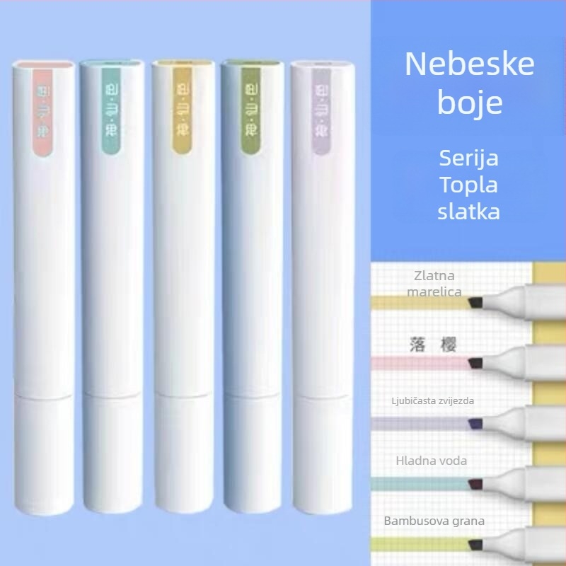 Point Stone DS-832 Pero s mekanim vrhom, fluorescentno za bilješke i skice, neizbrisivo, jednostrano