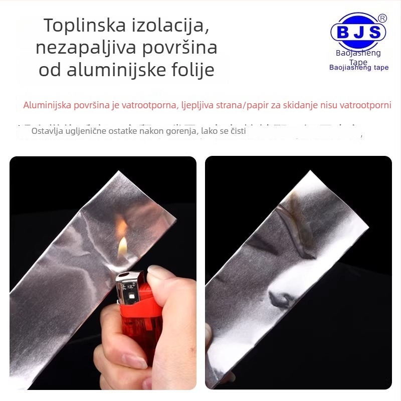 Ultra uska aluminijska folijska traka za odvod topline, zaštitu i antistatičko djelovanje; vodljiva aluminijska folijska traka za popravke elektronike, širina 3–5–10 mm.