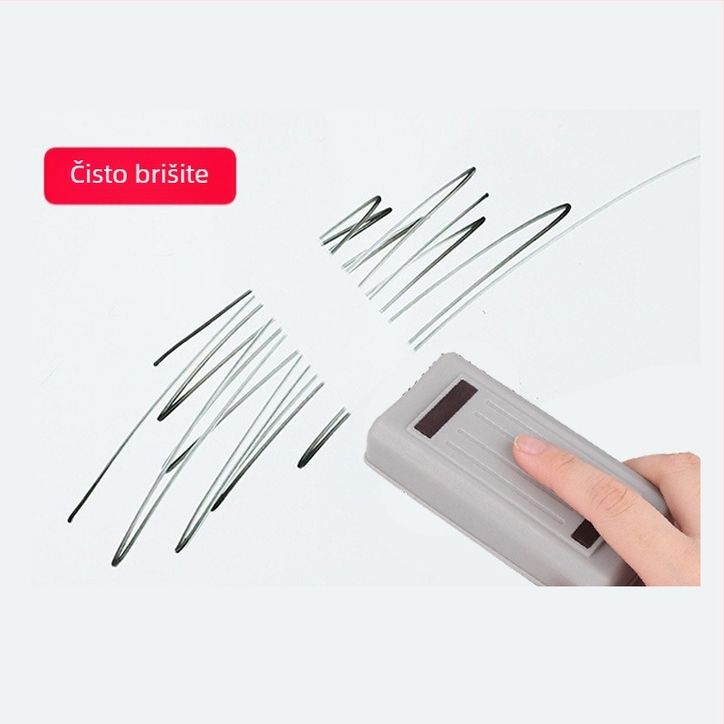 Marker za bijelu ploču s magnetskom trakom i četkicom – XSG, izbrisiv, za bijele ploče, staklo, keramiku, papir i akrilne ploče