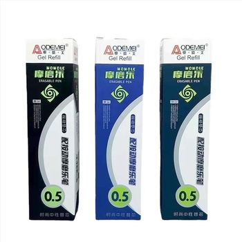 Odeme refill za izbrisivo gel pero, pritisni mehanizam, kuglični vrh, 0,5 mm, kristalno plava/crna