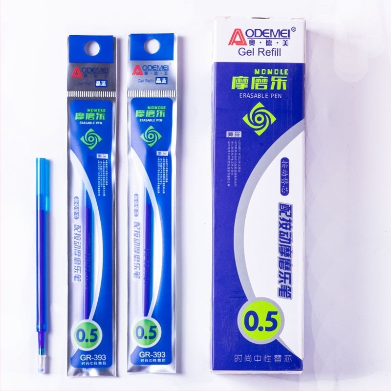 Odeme refill za izbrisivo gel pero, pritisni mehanizam, kuglični vrh, 0,5 mm, kristalno plava/crna