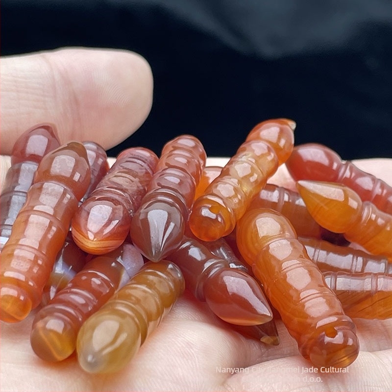 DIY nakit dodatak — privjesak od agata s motivom Wenchang pen, graviranje, originalni dizajn