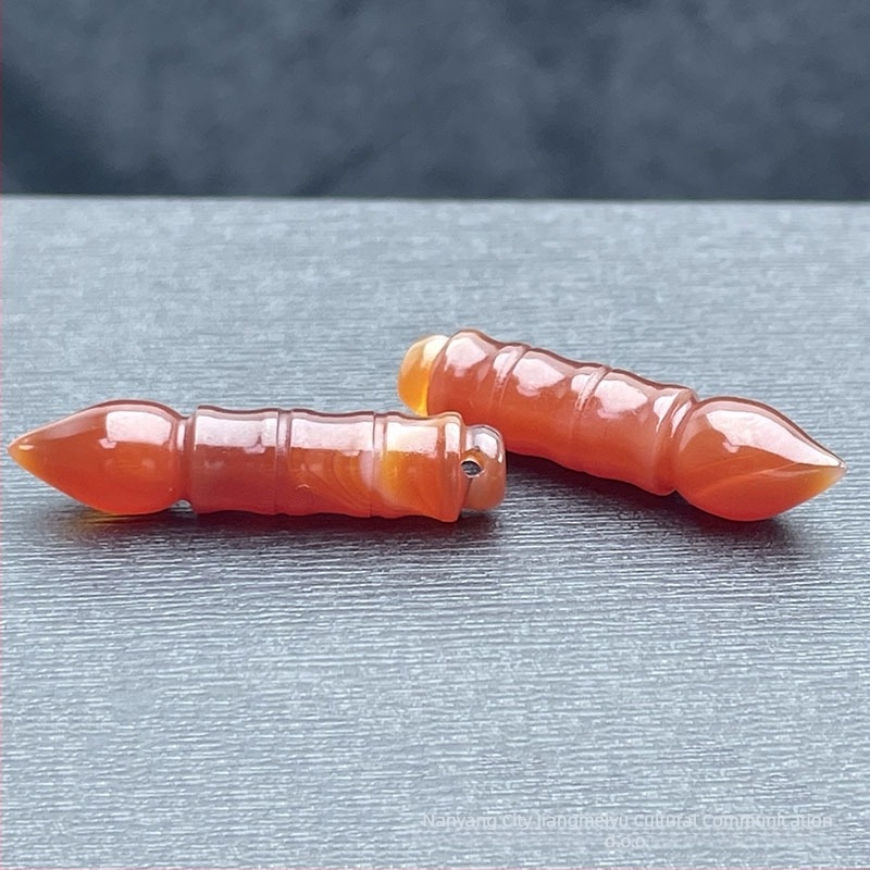 DIY nakit dodatak — privjesak od agata s motivom Wenchang pen, graviranje, originalni dizajn