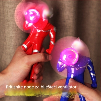 LED ručni ventilator – igračka, plast, ručno upravljanje, za učenike
