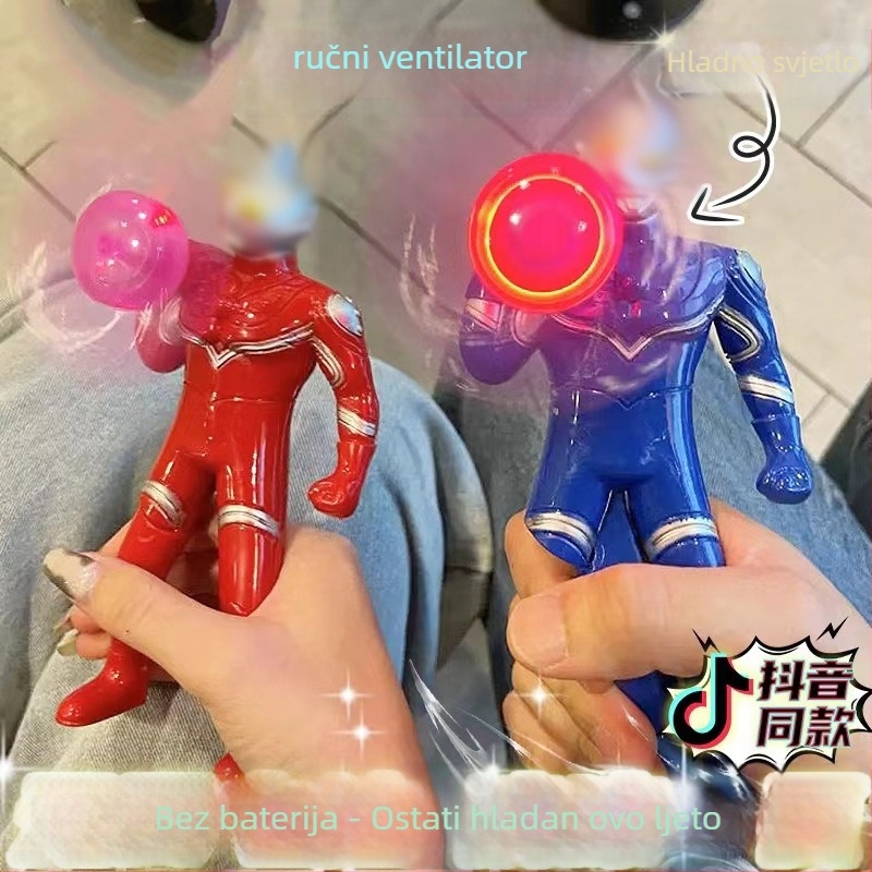 LED ručni ventilator – igračka, plast, ručno upravljanje, za učenike