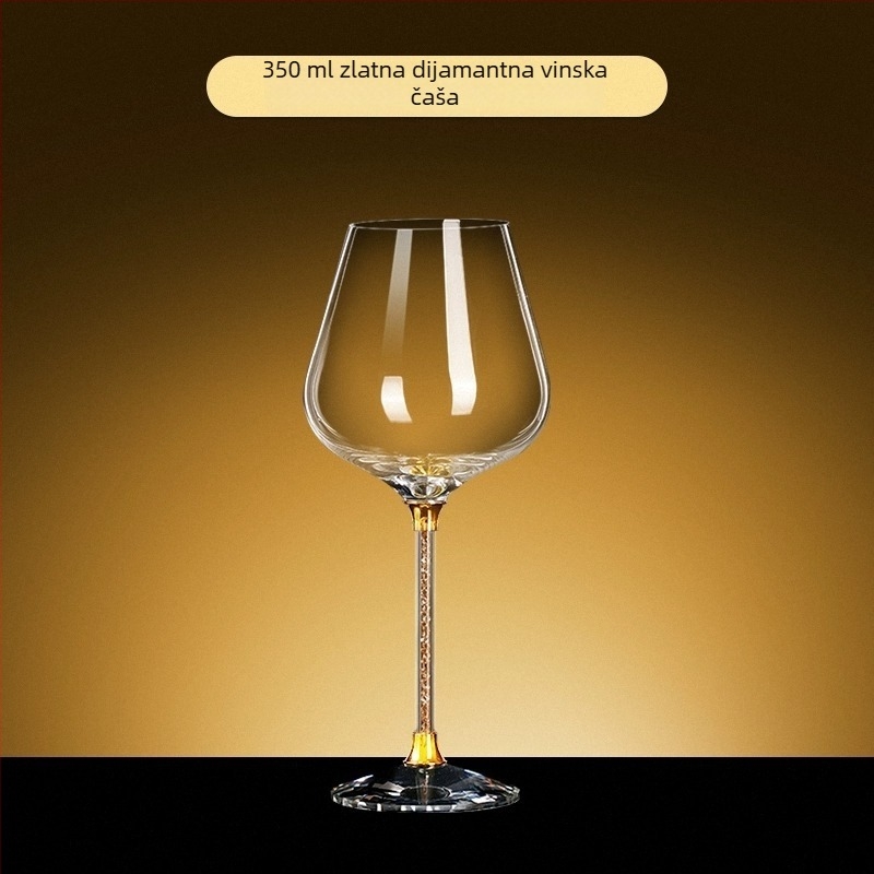 Čaša za vino od kristalnog stakla, nordijski stil, kapacitet 301–400 ml, ispis logotipa dostupan