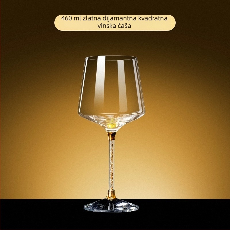 Čaša za vino od kristalnog stakla, nordijski stil, kapacitet 301–400 ml, ispis logotipa dostupan