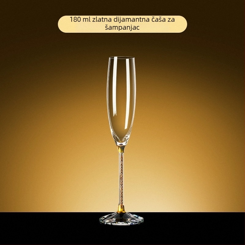 Čaša za vino od kristalnog stakla, nordijski stil, kapacitet 301–400 ml, ispis logotipa dostupan