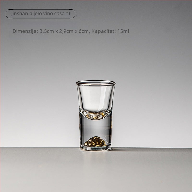 Kristalna staklena čašica za alkoholna pića, dijamantno facetirana, kapacitet 1-100 ml, novi kineski stil, mogućnost logotipa