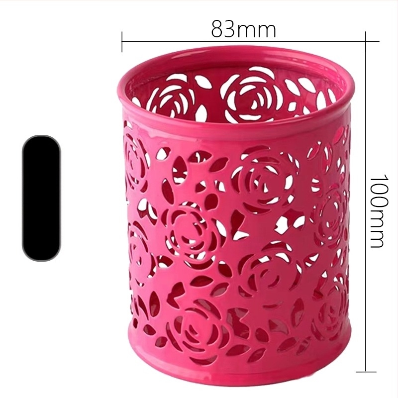 Okrugli metalni držač olovaka s mrežastom konstrukcijom, uredski organizator, poklon za školskog druga, Božić