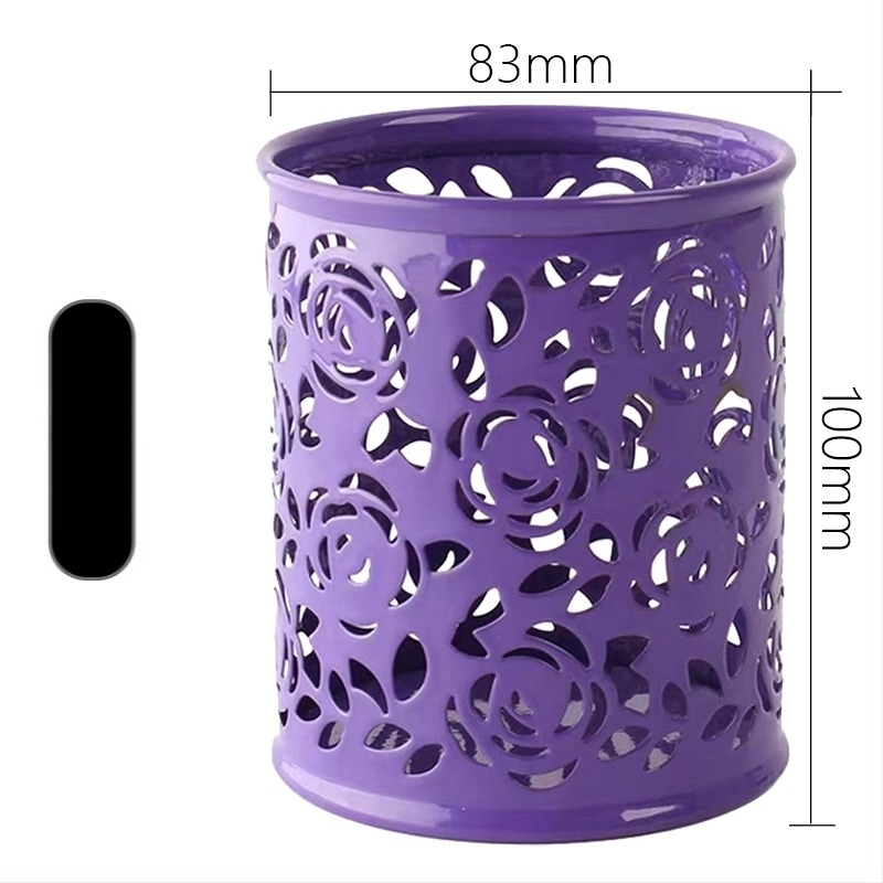 Okrugli metalni držač olovaka s mrežastom konstrukcijom, uredski organizator, poklon za školskog druga, Božić