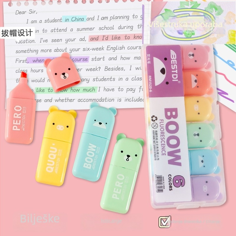 Set olovaka RM-1520, plastično kućište, 4–6 komada, PP kutija za pakiranje, mogućnost tiska vlastitog loga