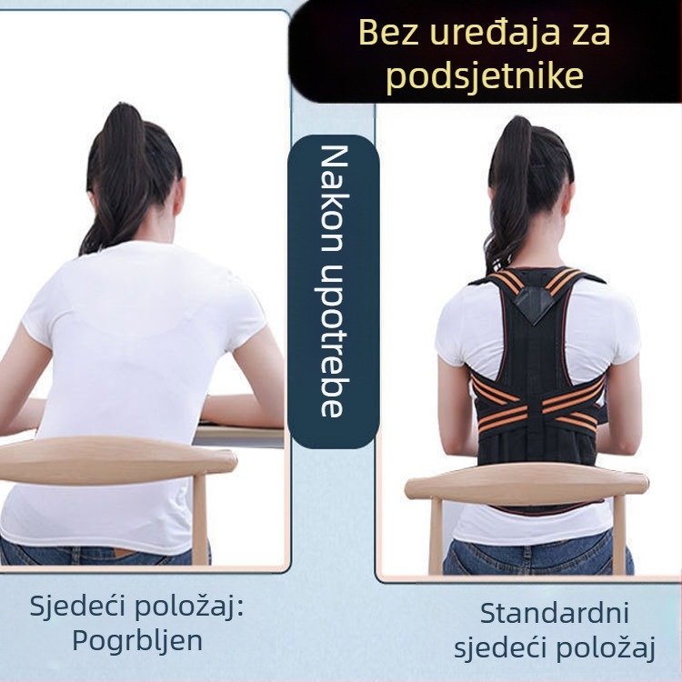 Korektor držanja za kifozu – pojas za leđa za tinejdžere, podržava bočno savijanje kralježnice i neravnotežu ramena