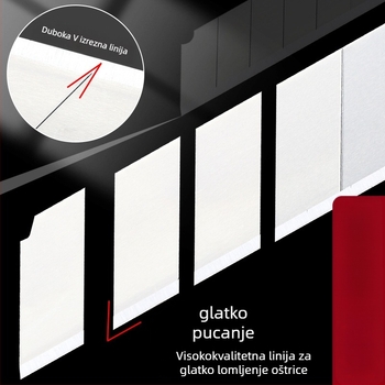 Lama za univerzalni nož SK5 čelik, teška industrijska upotreba, za rezanje tapeta i papira - M&G Morning Light