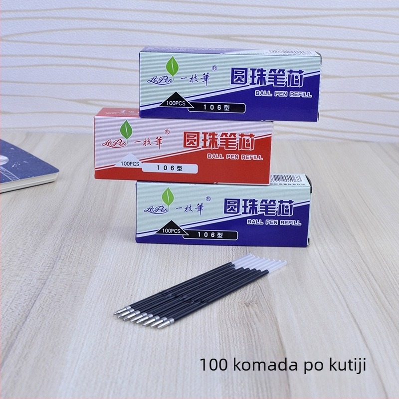 Nadomještak za kuglični pero, model 106, 0,7 mm, plastični, za pisanje